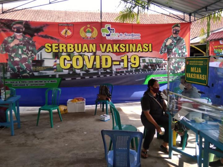 Cegah Penularan Covid-19, 1.300 Dosis Vaksin Tahap 1 Diberikan Untuk Masyarakat Sewukan